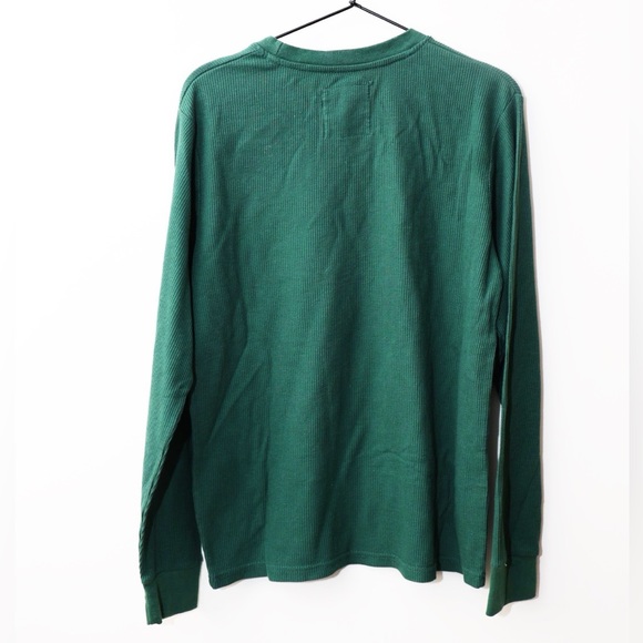 Old Forge New York Long sleeve waffle shirt hunter green buck size small - Picture 2 of 2